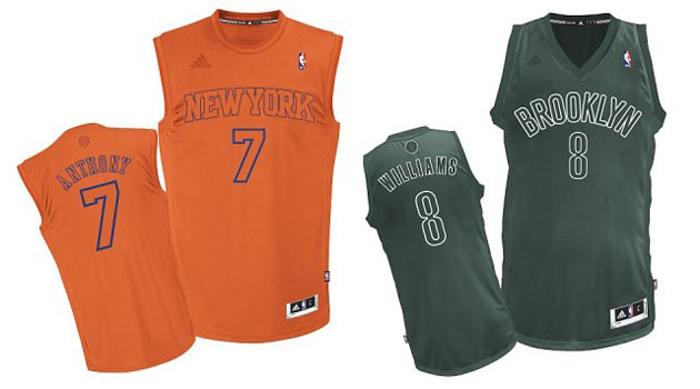 NBA Jersey Database, Denver Nuggets BIG Color Christmas Jersey 2012