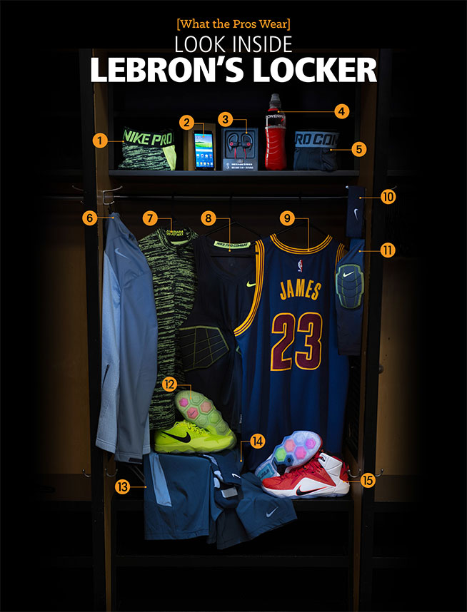 Look Inside LeBron's Locker - stack