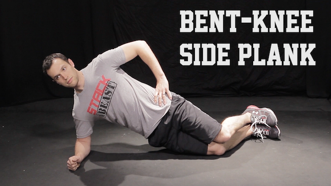 side plank from knees
