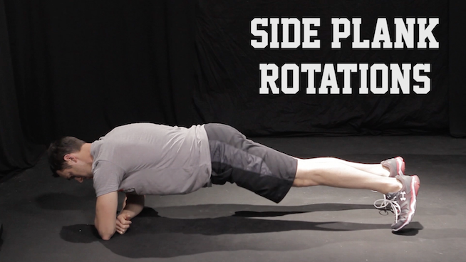 side plank rotation