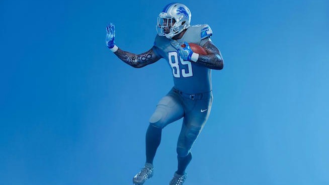 Here's Your First Look at the Detroit Lions' New Uniforms For 2017 - stack