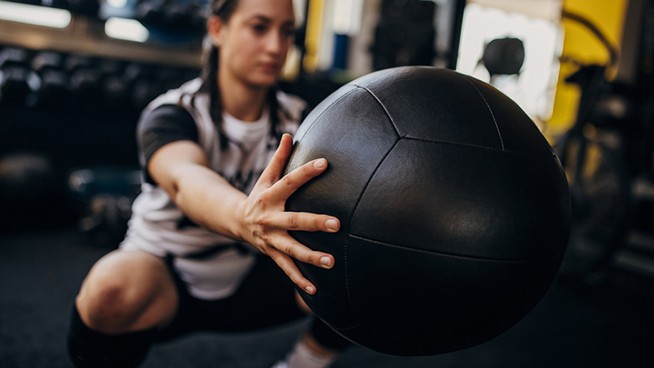 Build Explosive Power With A Medicine Ball - stack